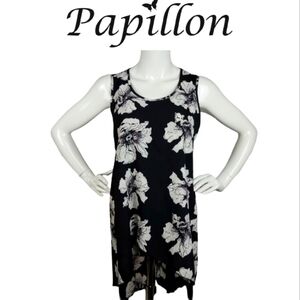 Papillon Floral High Low ‎ Hem Tunic